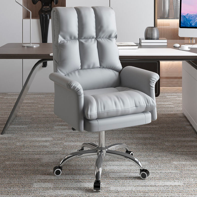 Silla ejecutiva de la silla ejecutiva ergonómica de cuero de cuero falso