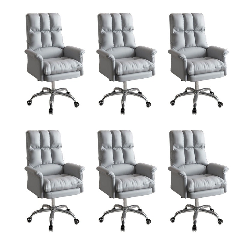 Silla ejecutiva de la silla ejecutiva ergonómica de cuero de cuero falso