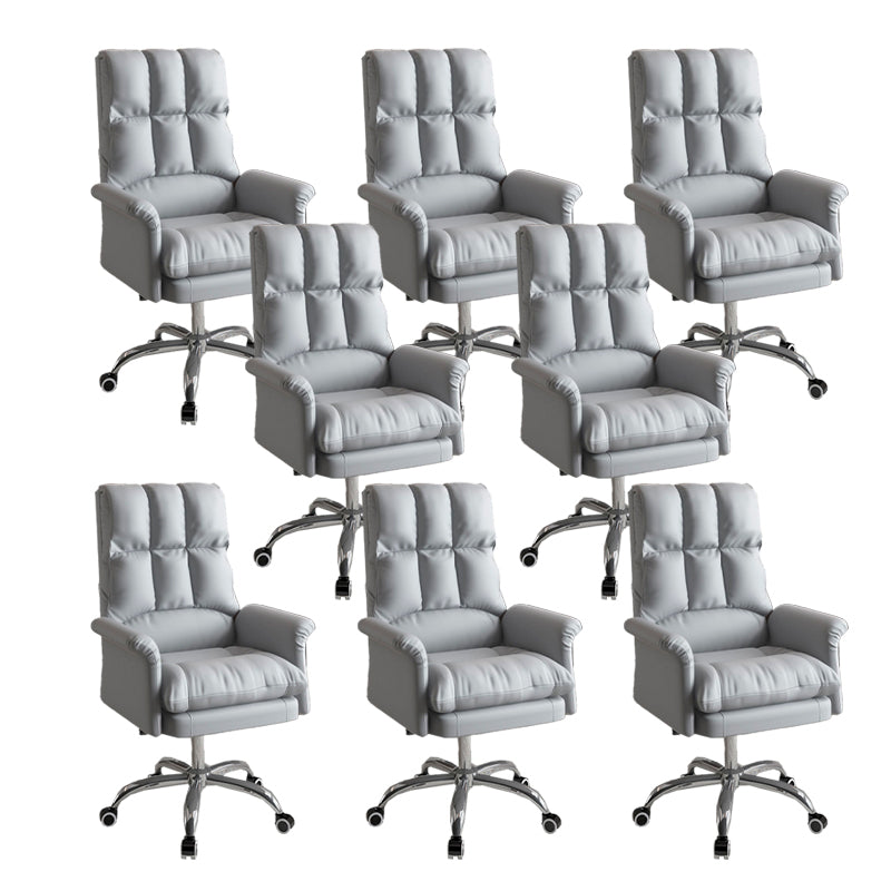 Silla ejecutiva de la silla ejecutiva ergonómica de cuero de cuero falso