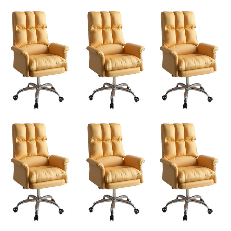 Silla ejecutiva de la silla ejecutiva ergonómica de cuero de cuero falso