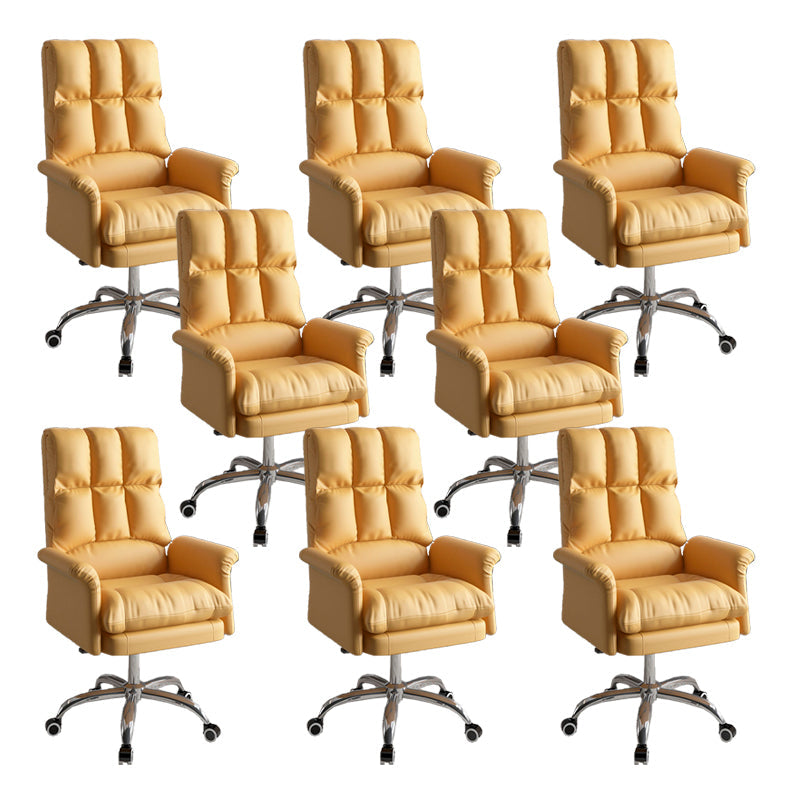 Silla ejecutiva de la silla ejecutiva ergonómica de cuero de cuero falso