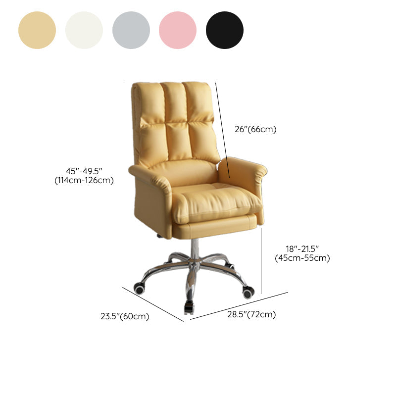 Silla ejecutiva de la silla ejecutiva ergonómica de cuero de cuero falso