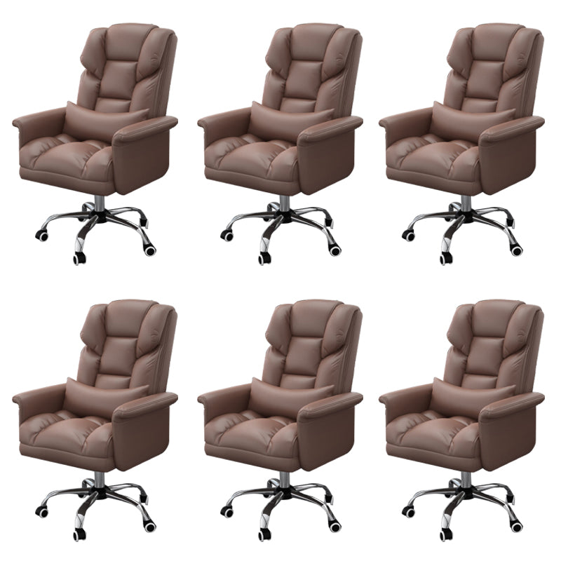 Sedia da ufficio a casa ergonomica contemporanea ad alta posteriore.