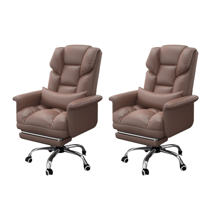 Sedia da ufficio a casa ergonomica contemporanea ad alta posteriore.