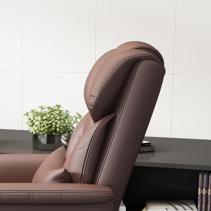 Sedia da ufficio a casa ergonomica contemporanea ad alta posteriore.