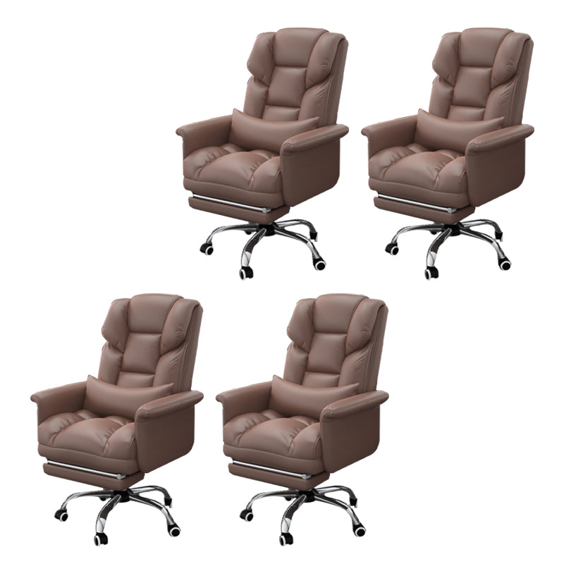 Sedia da ufficio a casa ergonomica contemporanea ad alta posteriore.