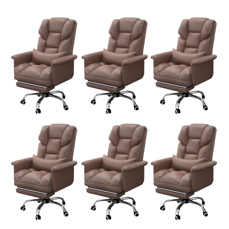 Sedia da ufficio a casa ergonomica contemporanea ad alta posteriore.