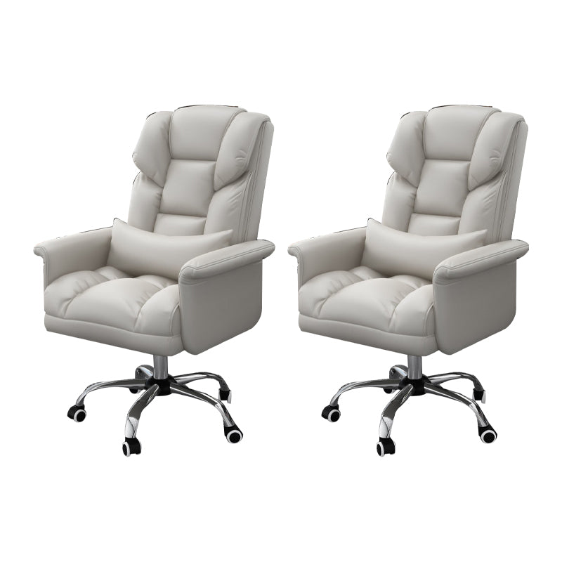 Sedia da ufficio a casa ergonomica contemporanea ad alta posteriore.