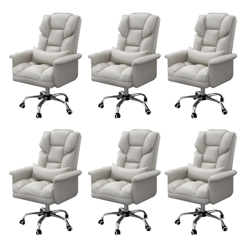 Sedia da ufficio a casa ergonomica contemporanea ad alta posteriore.