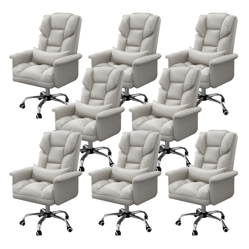 Sedia da ufficio a casa ergonomica contemporanea ad alta posteriore.