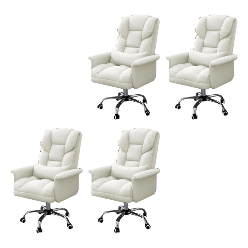 Sedia da ufficio a casa ergonomica contemporanea ad alta posteriore.