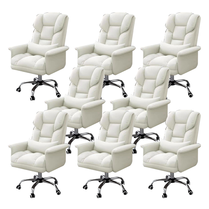 Sedia da ufficio a casa ergonomica contemporanea ad alta posteriore.