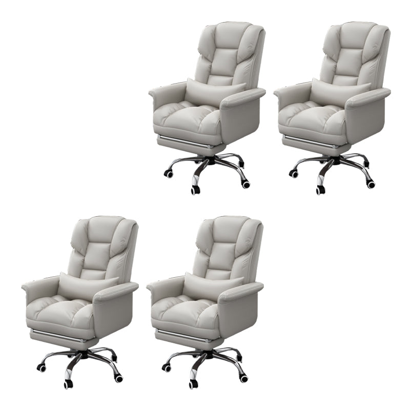 Sedia da ufficio a casa ergonomica contemporanea ad alta posteriore.