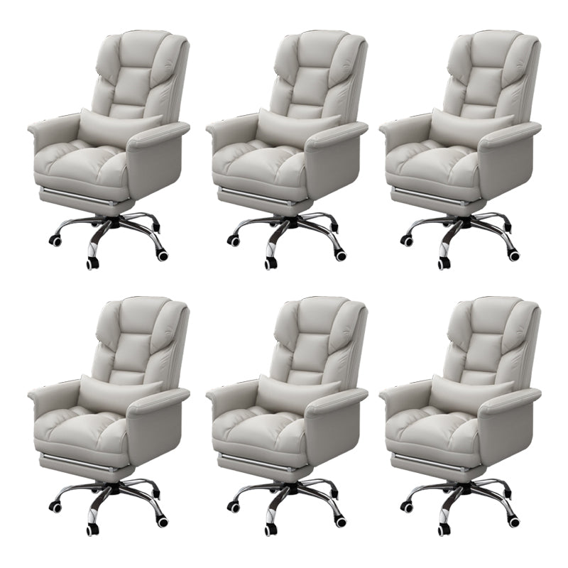 Sedia da ufficio a casa ergonomica contemporanea ad alta posteriore.