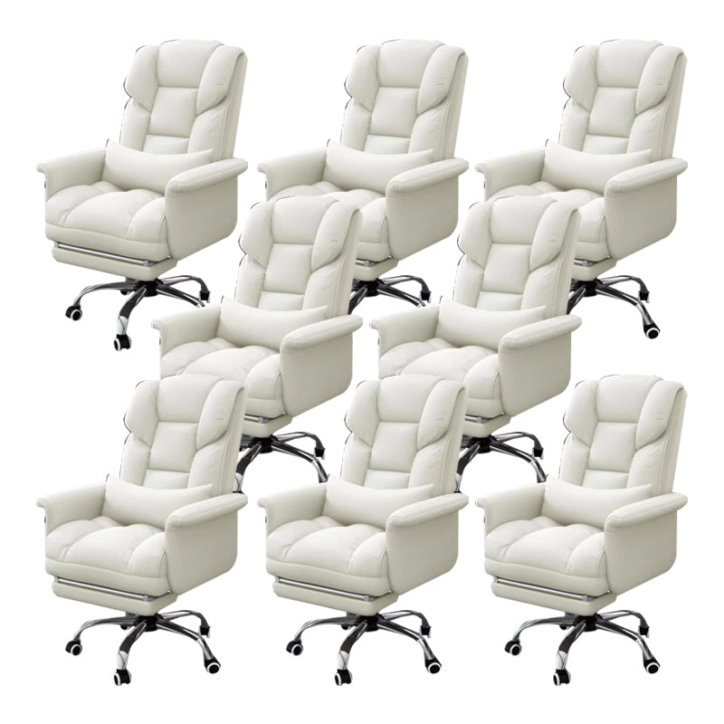 Sedia da ufficio a casa ergonomica contemporanea ad alta posteriore.