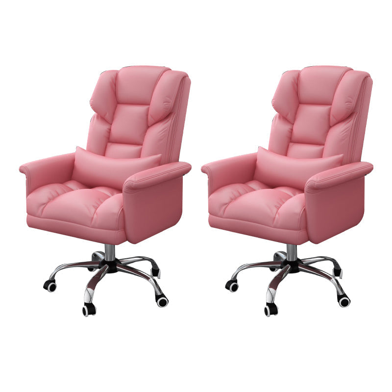 Sedia da ufficio a casa ergonomica contemporanea ad alta posteriore.