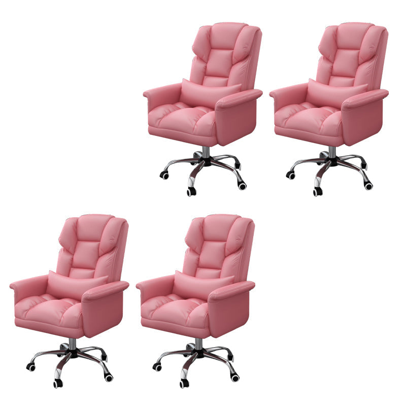 Sedia da ufficio a casa ergonomica contemporanea ad alta posteriore.