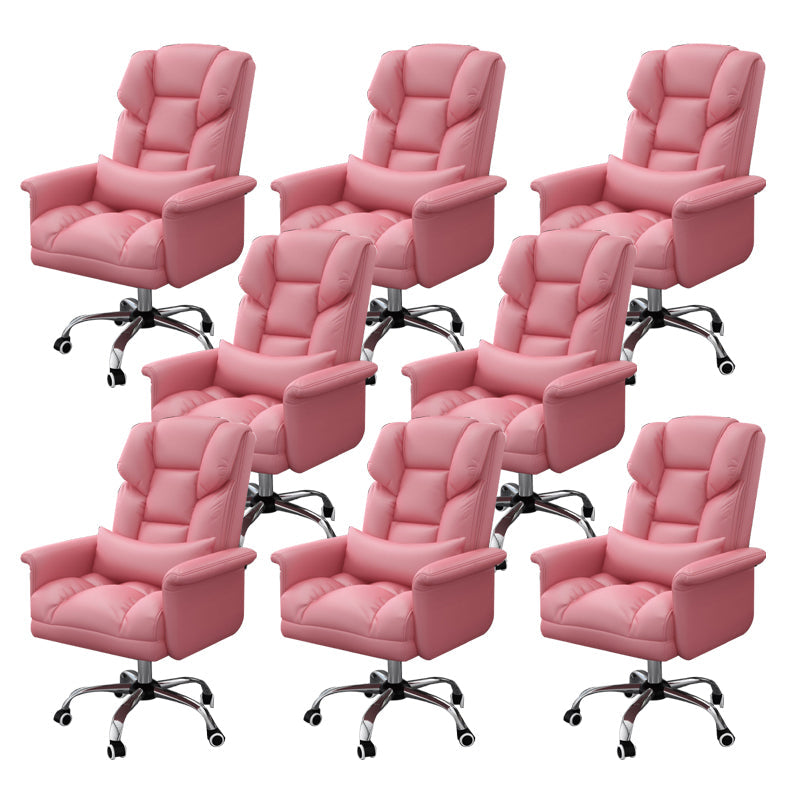 Sedia da ufficio a casa ergonomica contemporanea ad alta posteriore.