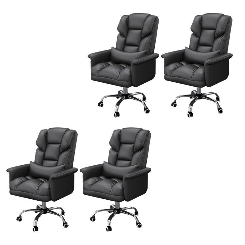 Sedia da ufficio a casa ergonomica contemporanea ad alta posteriore.