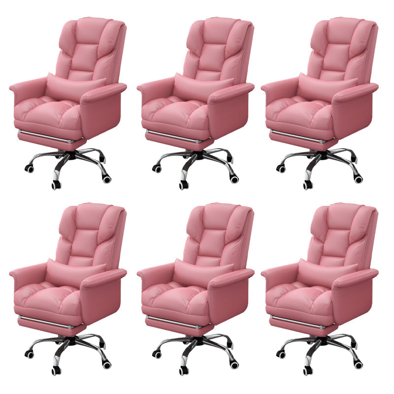 Sedia da ufficio a casa ergonomica contemporanea ad alta posteriore.