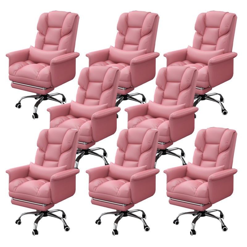 Sedia da ufficio a casa ergonomica contemporanea ad alta posteriore.