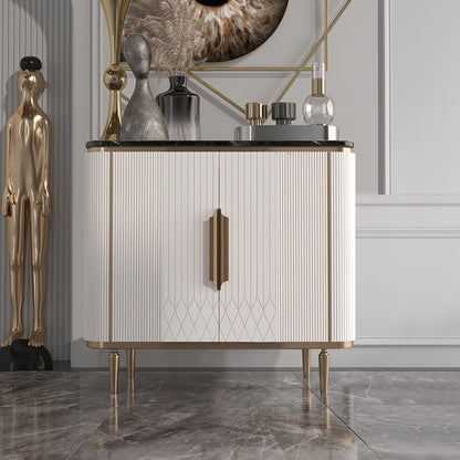 Credenza per la sala da pranzo a buffet bianca di lusso leggera con deposito