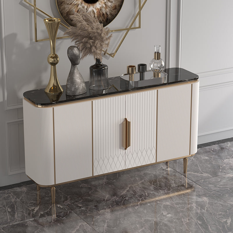 Credenza per la sala da pranzo a buffet bianca di lusso leggera con deposito