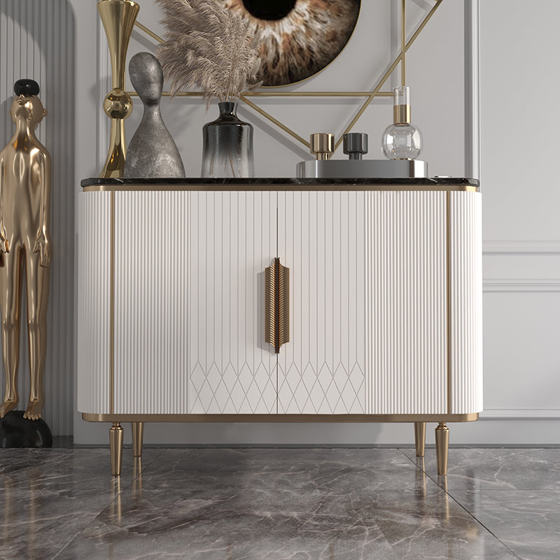 Credenza per la sala da pranzo a buffet bianca di lusso leggera con deposito