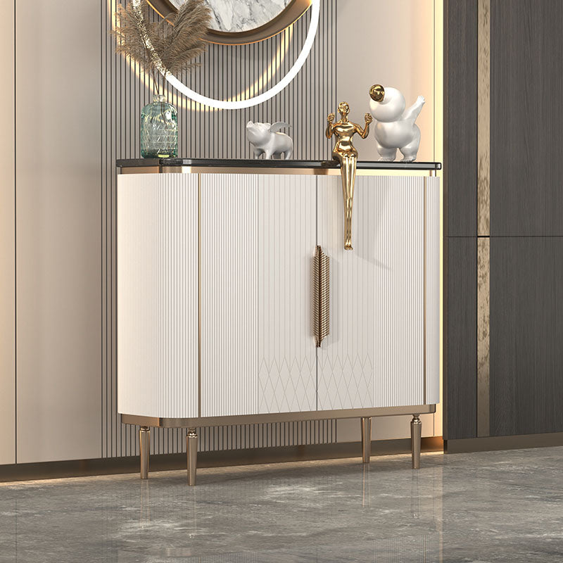 Credenza per la sala da pranzo a buffet bianca di lusso leggera con deposito