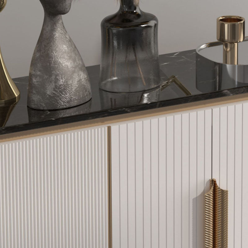 Credenza per la sala da pranzo a buffet bianca di lusso leggera con deposito