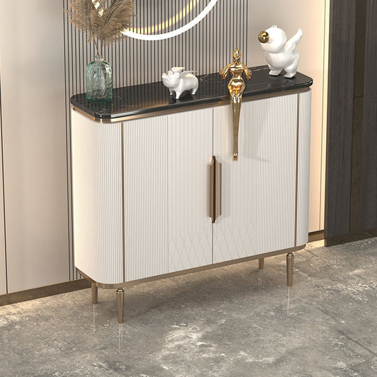 Credenza per la sala da pranzo a buffet bianca di lusso leggera con deposito