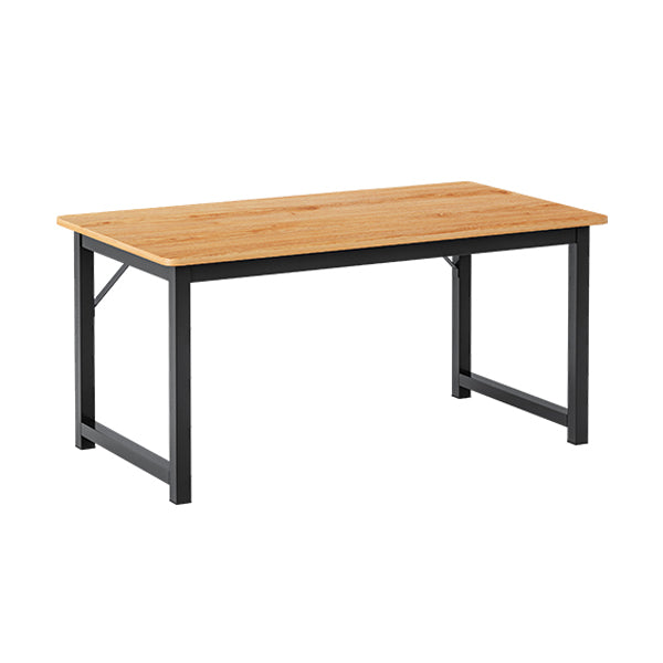 Contemporary Wooden Office Desk Sled Base Writing Desk with Steel Legs Clearhalo 'furn' 'furn_office_desk' 'Furniture' 'Office Desks' 'Office Furniture' 'office_desk' 7330751