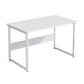 Contemporary Wooden Office Desk Sled Base Rectangular Writing Desk with Steel Legs