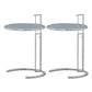 20" Wide Contemporary Corner Table Metal Round Accent Side Table Gray Clear 2 Clearhalo 'Coffee & Accent Tables' 'End & Side Tables' 'end_side_tables' 'furn' 'furn_end_side_tables' 'Furniture' 'Living Room Furniture' 7330852