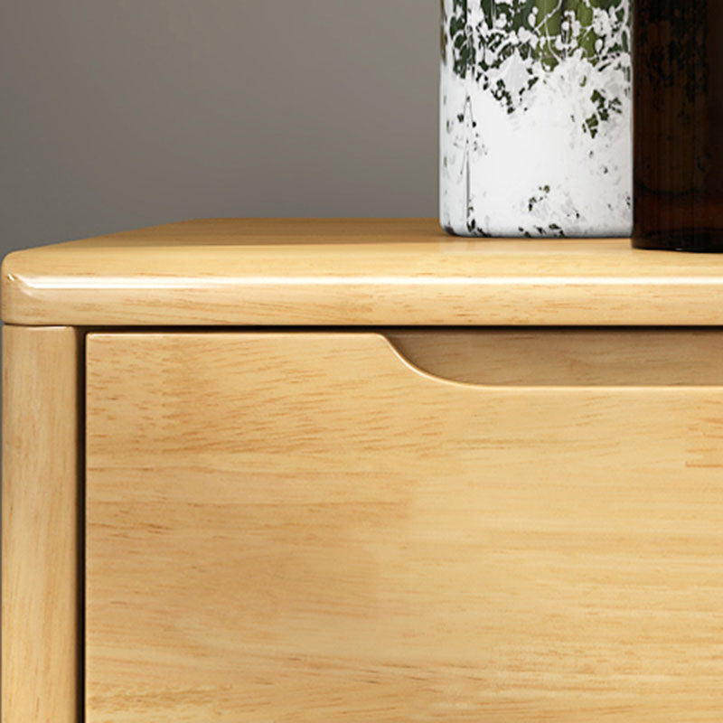 Tocador de madera de doble tocador horizontal contemporáneo para dormitorio