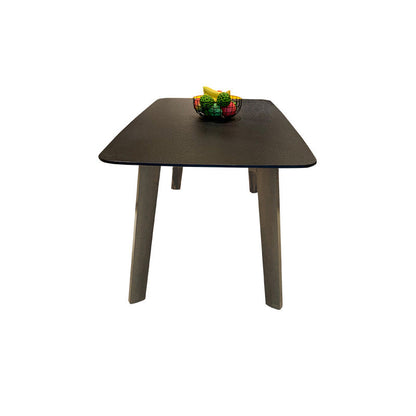 Wooden Frame Contemporary Dinette Table Black Stone Top Dining Table Without Chairs Clearhalo 'Dining Tables & Seating' 'Dining Tables' 'dining_table' 'furn' 'furn_dining_table' 'Furniture' 'Kitchen & Dining Furniture' 7331870