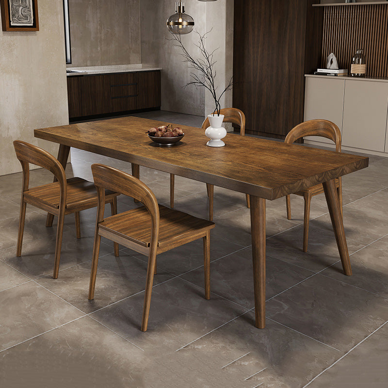 Modern 4 Legs Dining Room Solid Wood Dining Table for Dining Room Without Chairs Clearhalo 'Dining Tables & Seating' 'Dining Tables' 'dining_table' 'furn' 'furn_dining_table' 'Furniture' 'Kitchen & Dining Furniture' 7331880