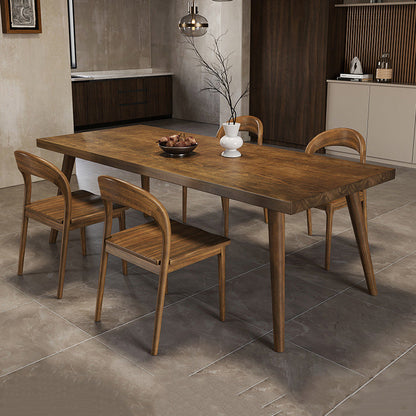 Modern 4 Legs Dining Room Solid Wood Dining Table for Dining Room Without Chairs Clearhalo 'Dining Tables & Seating' 'Dining Tables' 'dining_table' 'furn' 'furn_dining_table' 'Furniture' 'Kitchen & Dining Furniture' 7331880
