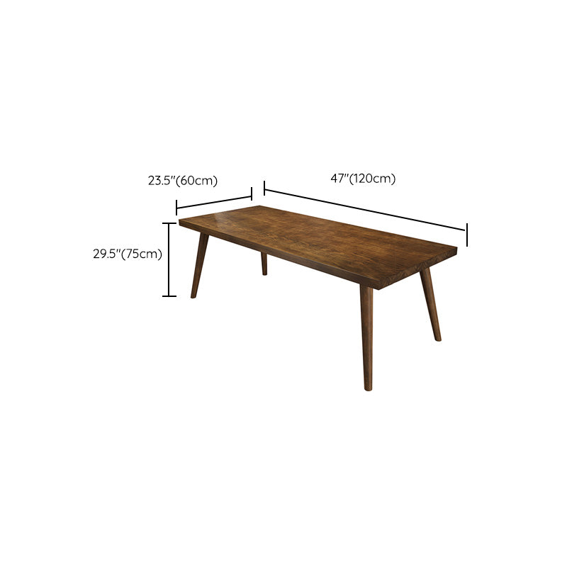 Modern 4 Legs Dining Room Solid Wood Dining Table for Dining Room Clearhalo 'Dining Tables & Seating' 'Dining Tables' 'dining_table' 'furn' 'furn_dining_table' 'Furniture' 'Kitchen & Dining Furniture' 7331882