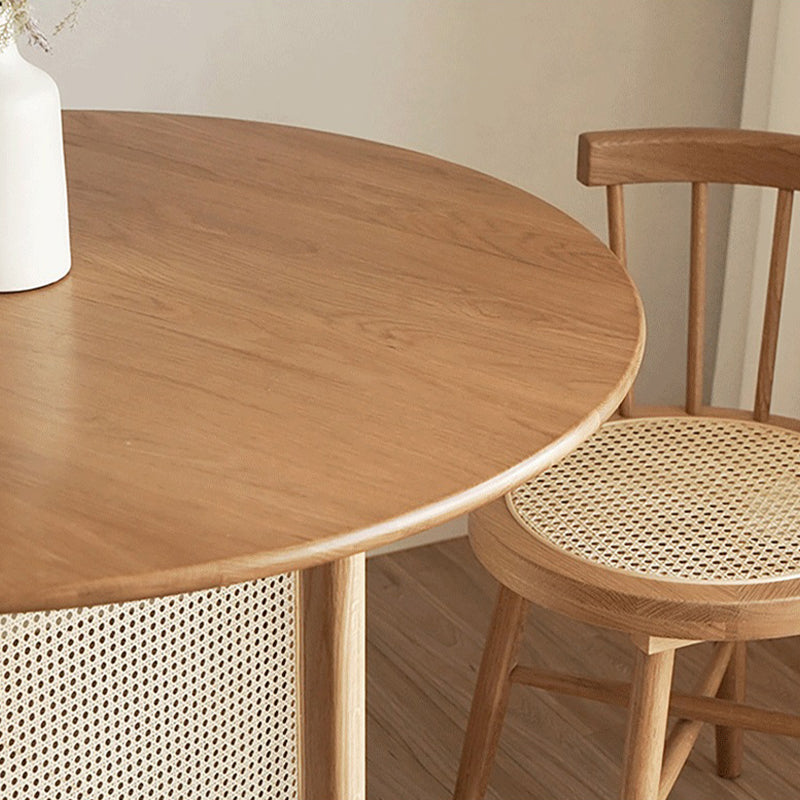 Tavolo da pranzo moderno rotondo Tavolo da pranzo in legno massello per cucina
