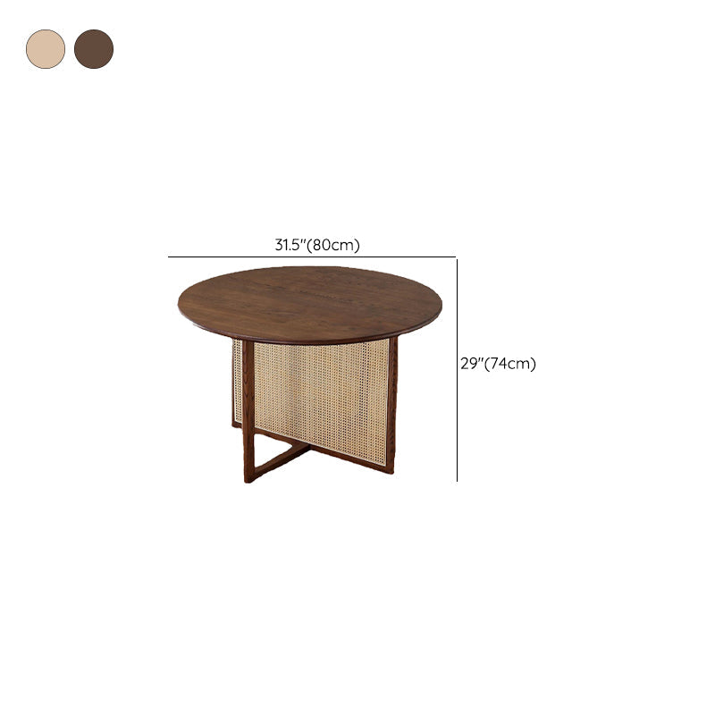 Tavolo da pranzo moderno rotondo Tavolo da pranzo in legno massello per cucina