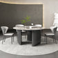 Grey Base Dining Site Table Contemporary Round Dining Room Table Clearhalo 'Dining Tables & Seating' 'Dining Tables' 'dining_table' 'furn' 'furn_dining_table' 'Furniture' 'Kitchen & Dining Furniture' 7331918