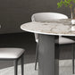 Grey Base Dining Site Table Contemporary Round Dining Room Table Clearhalo 'Dining Tables & Seating' 'Dining Tables' 'dining_table' 'furn' 'furn_dining_table' 'Furniture' 'Kitchen & Dining Furniture' 7331923