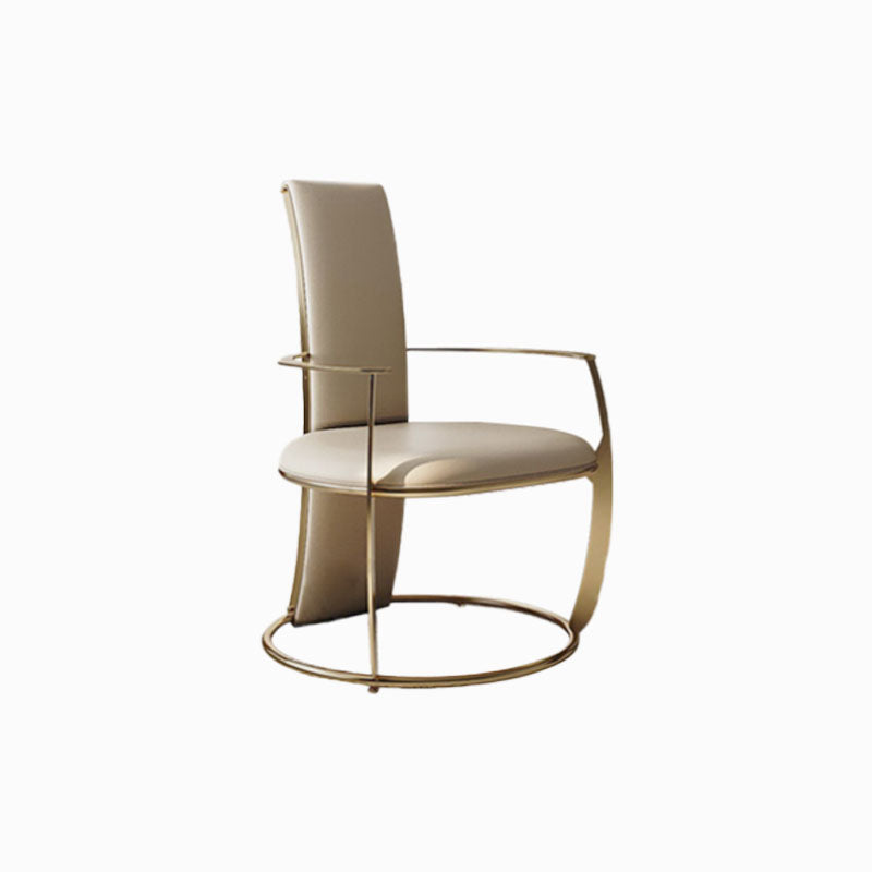 Polsterer Armstuhl Glamstil Metall Esszimmer für Esszimmer