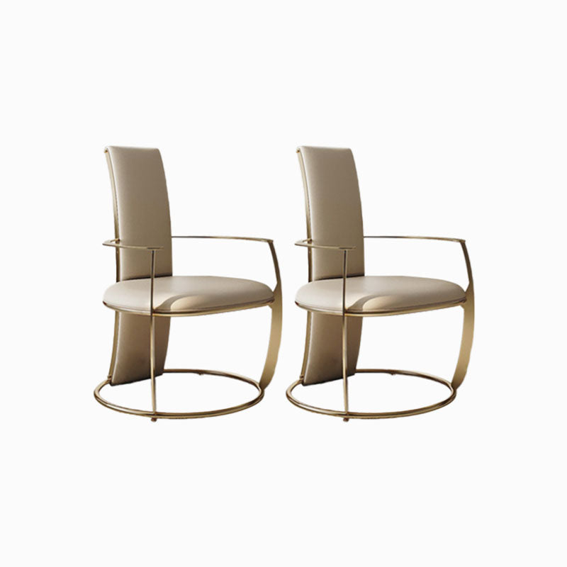 Polsterer Armstuhl Glamstil Metall Esszimmer für Esszimmer