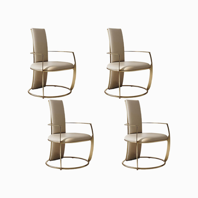 Polsterer Armstuhl Glamstil Metall Esszimmer für Esszimmer