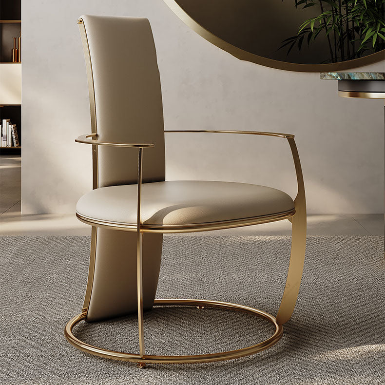 Polsterer Armstuhl Glamstil Metall Esszimmer für Esszimmer