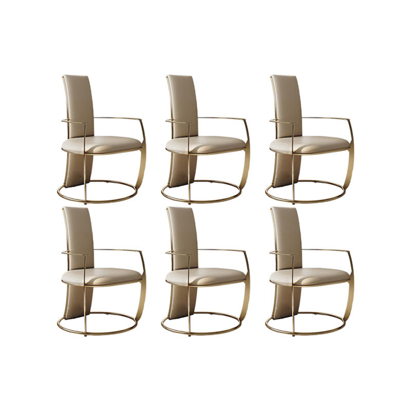 Polsterer Armstuhl Glamstil Metall Esszimmer für Esszimmer