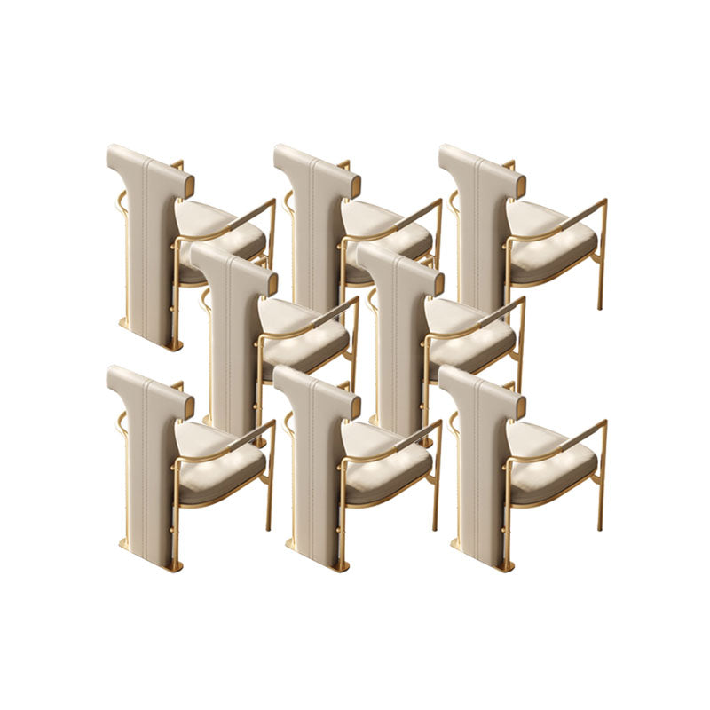 Polsterer Armstuhl Glamstil Metall Esszimmer für Esszimmer