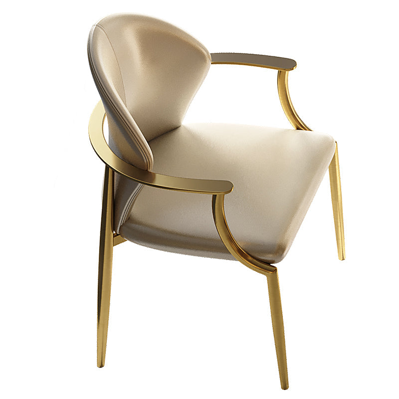 Polsterer Armstuhl Glamstil Metall Esszimmer für Esszimmer